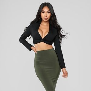 Fashion Nova Break of Dawn Crop top